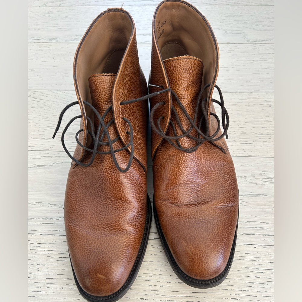 Peal & Co. x Brooks Brothers Brown Leather Ankle Boots